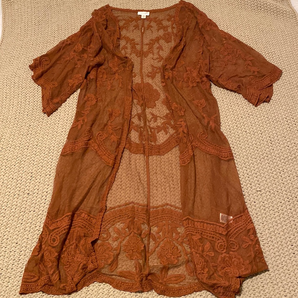 Brunt orange cardigan 🧡